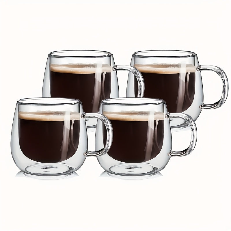 2/4/6/12pcs Set - 200ml - Double-Wall Glass Coffee Cups 5