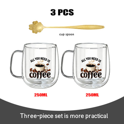 This Includes Three Items: Two Double-Walled Borosilicate Glasses And A Golden Spoon 11