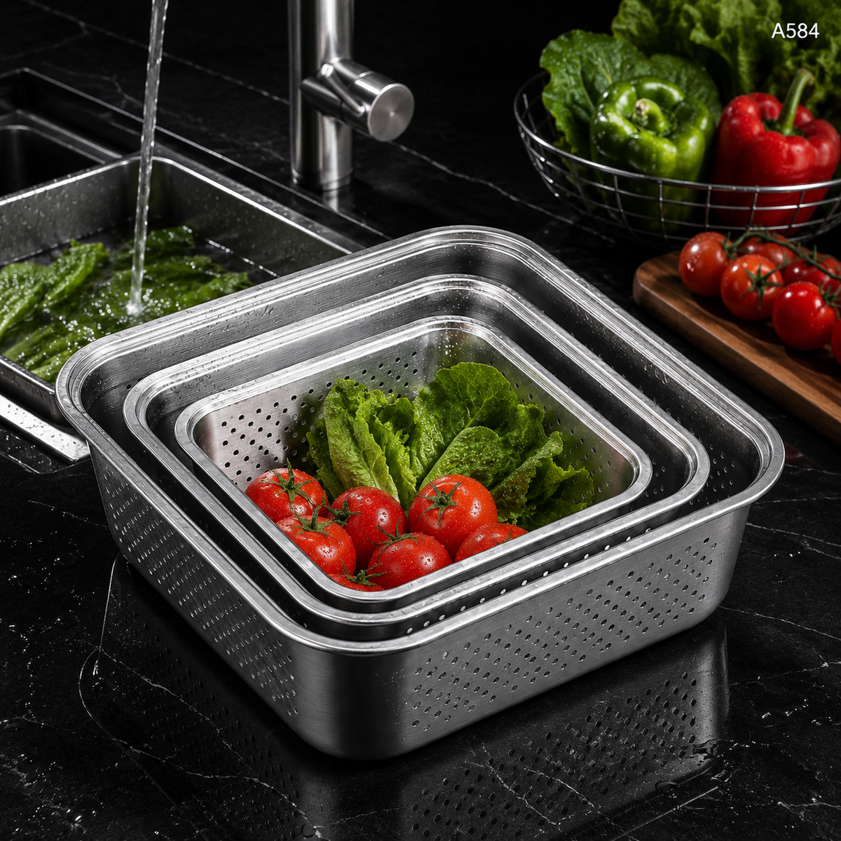 A584 kitchen washing lifestyle image