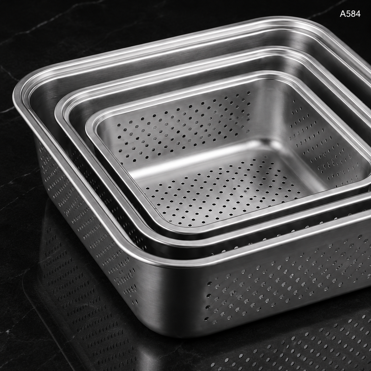 A584 stainless steel perforation detail image