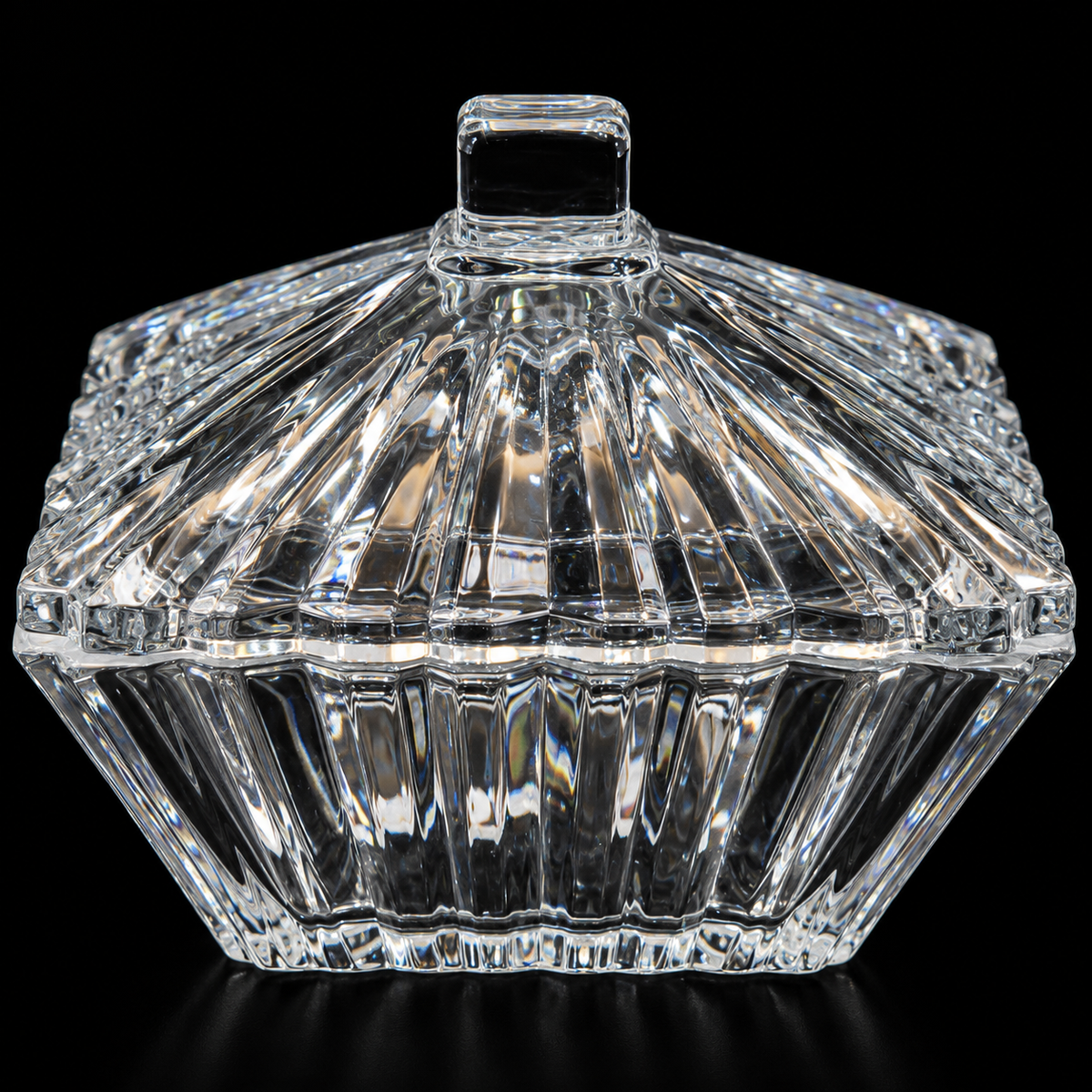 B-113 ribbed crystal detail close-up