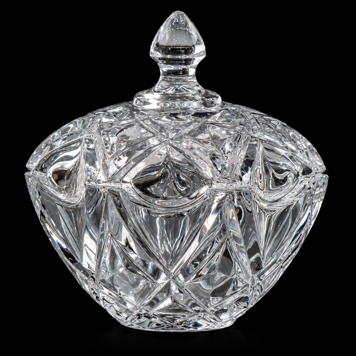 B-115 cut crystal detail close-up