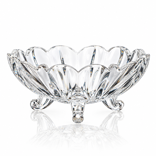 Crystal round candy box with lid