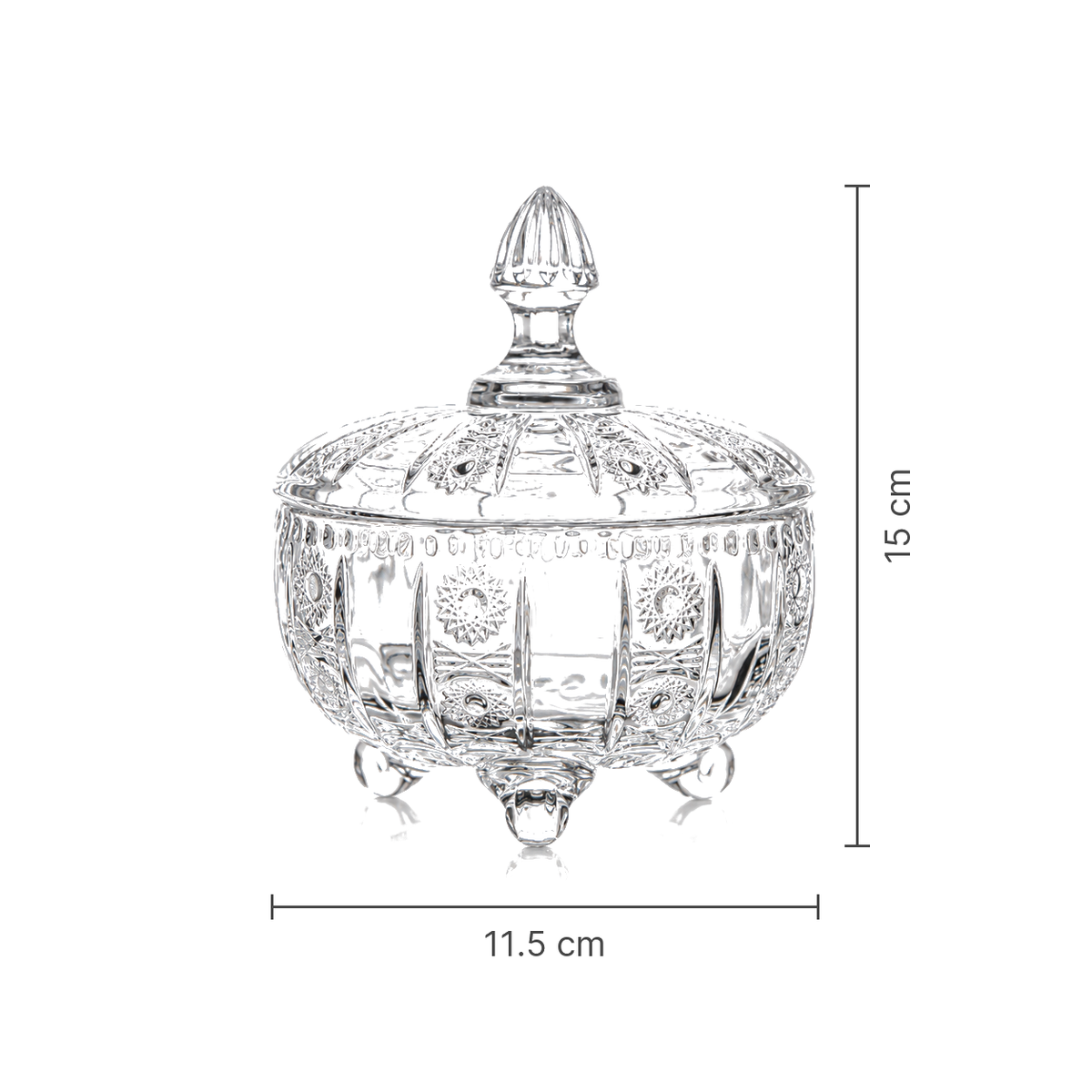 B-132 candy bowl dimensions 11.5 x 15 cm