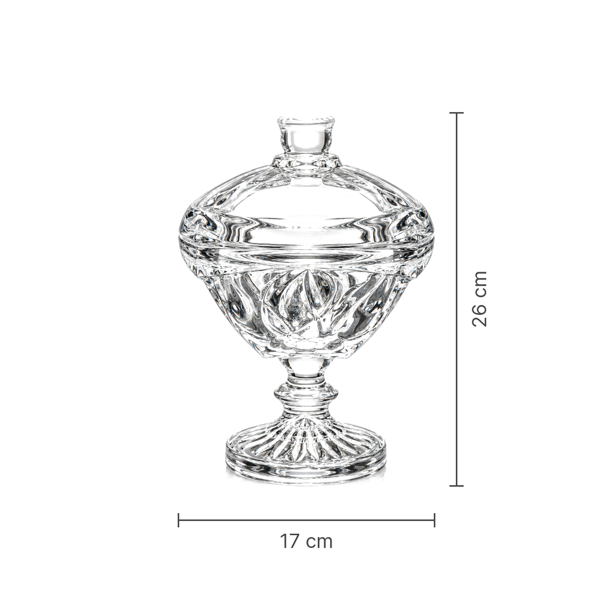 Candy bowl dimensions 17 cm x 26 cm