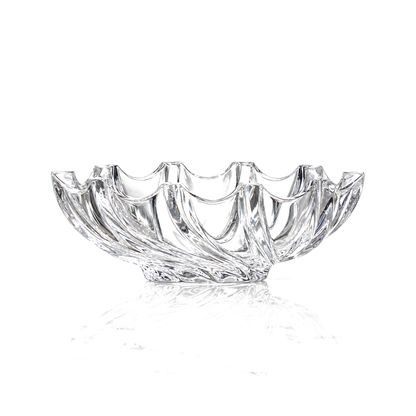 Crystal swirl fruit bowl