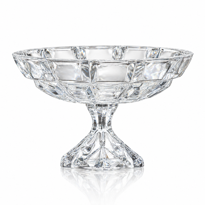 Crystal footed fruit bowl