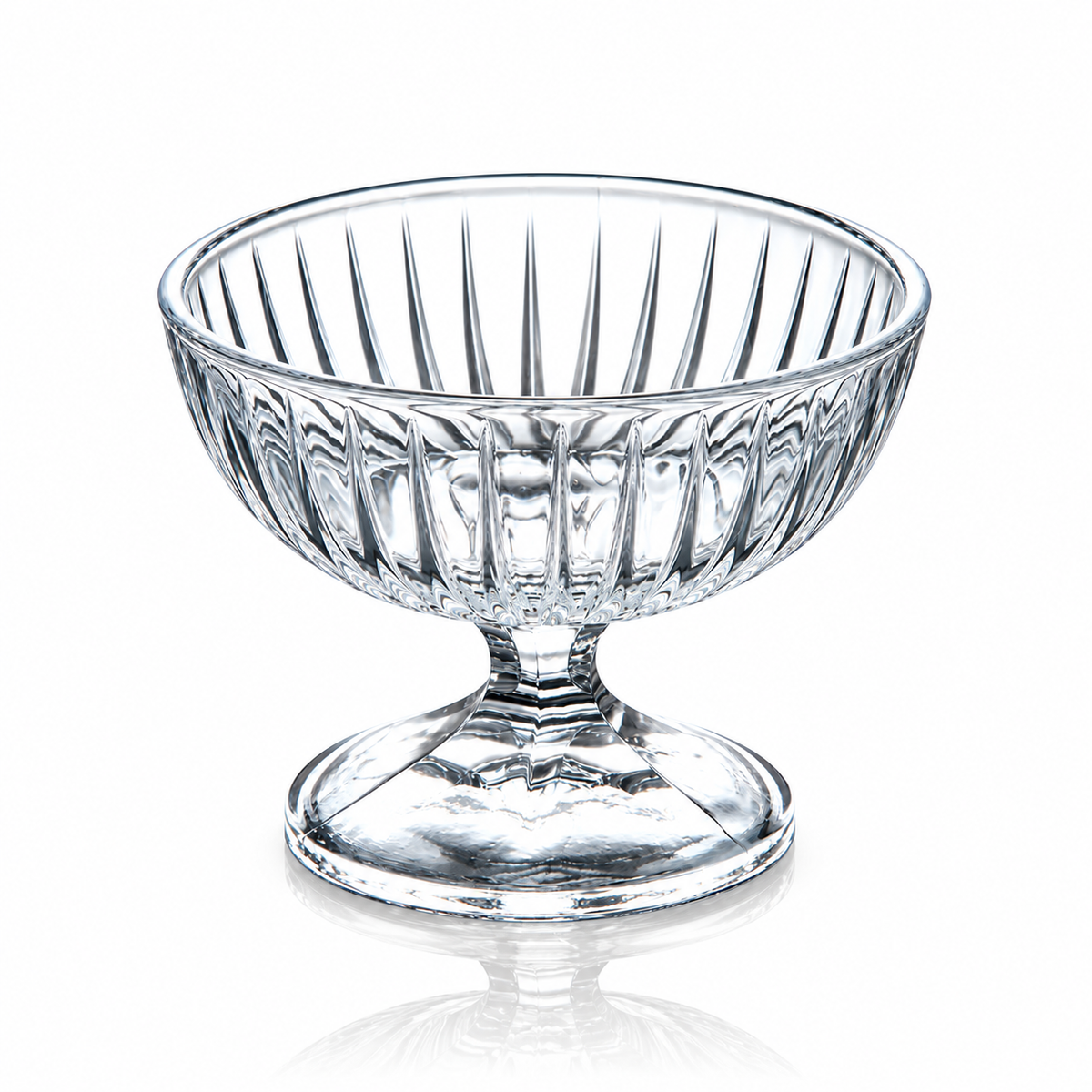 Crystal ice cream bowls set of 6