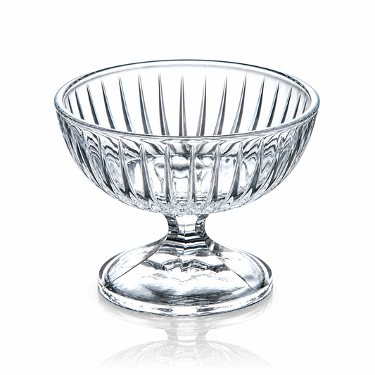 Crystal ice cream bowls set of 6