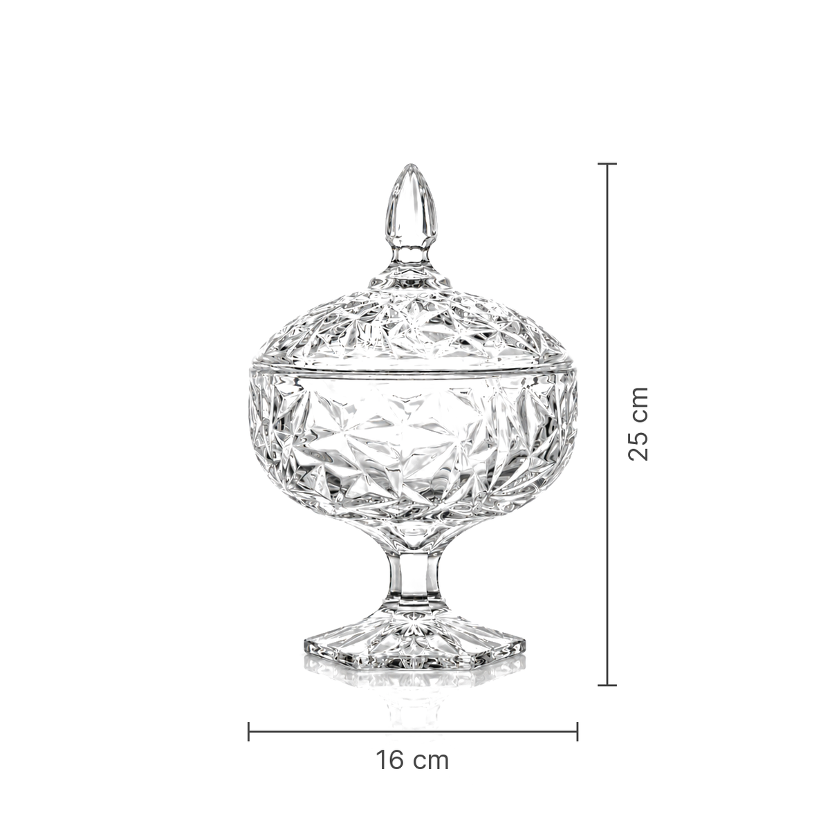B-504 candy bowl dimensions 16 x 25 cm
