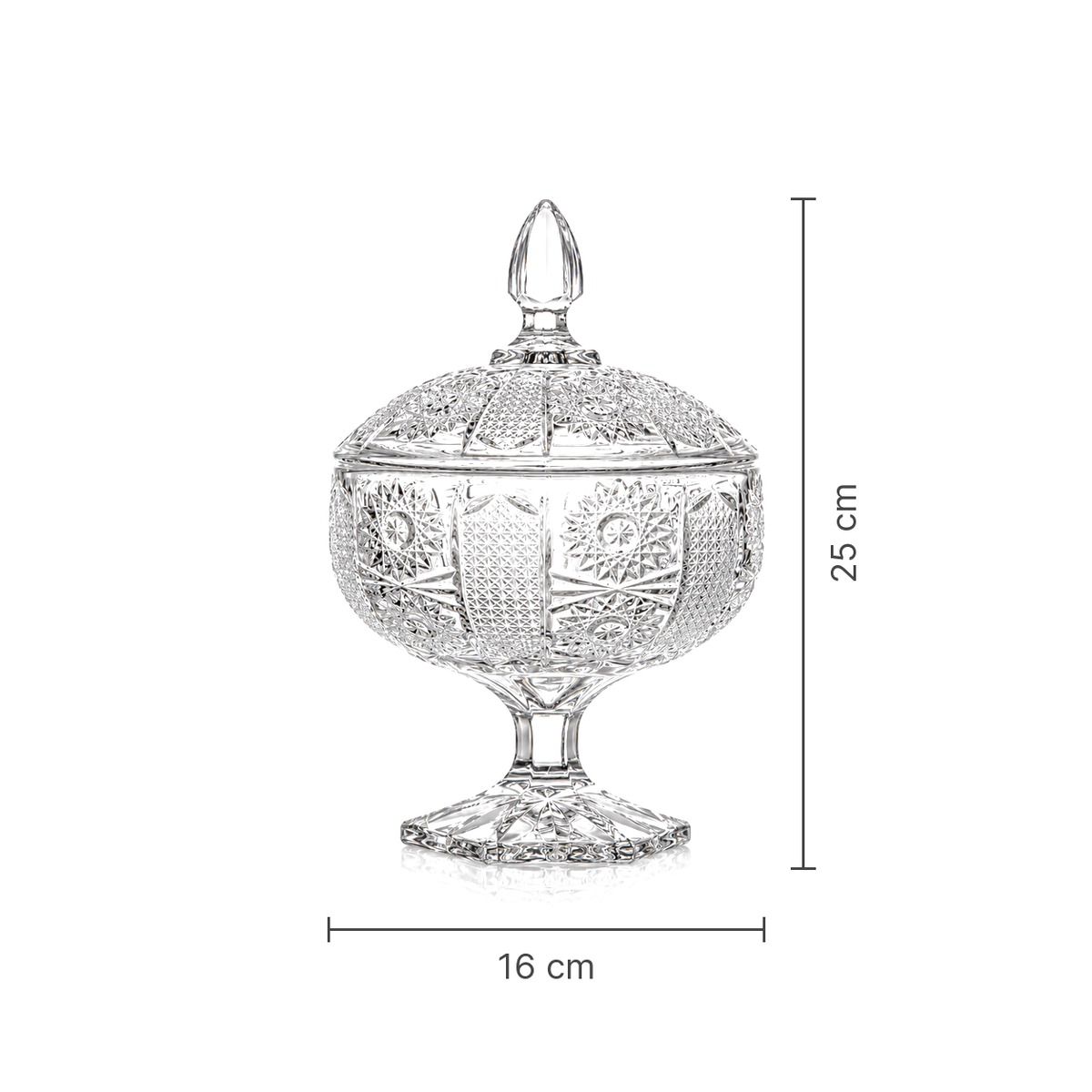 B-505 candy bowl dimensions 16 x 25 cm