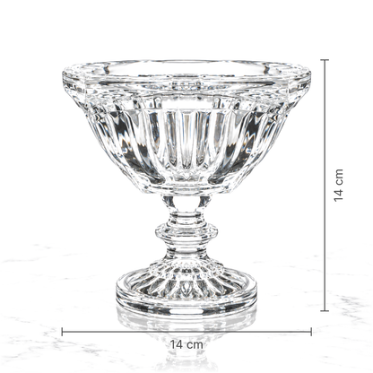 Footed bowl dimensions 14 x 14 cm