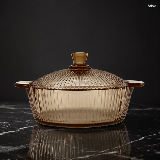 B560 tempered glass casserole dark luxury hero