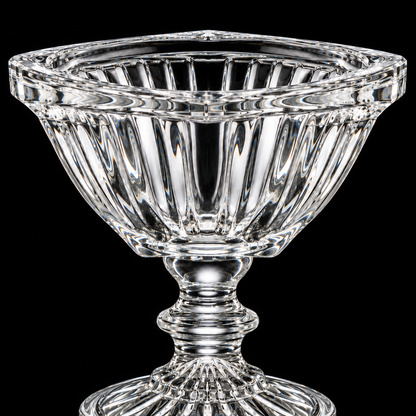 Close-up of the flutes and knopped stem