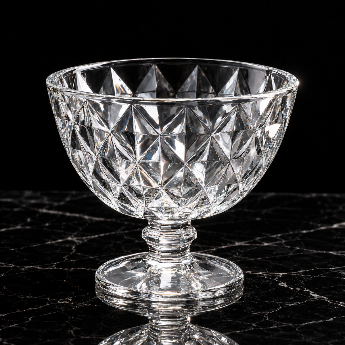 Ice Cream Bowl on black marble