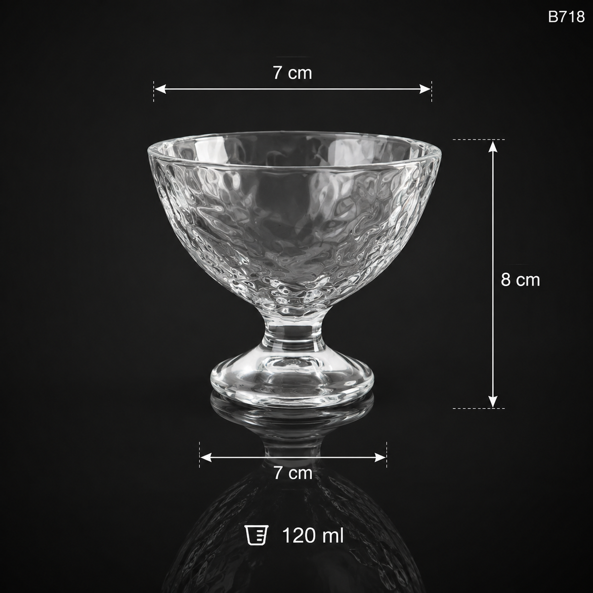 B718 dimensions infographic
