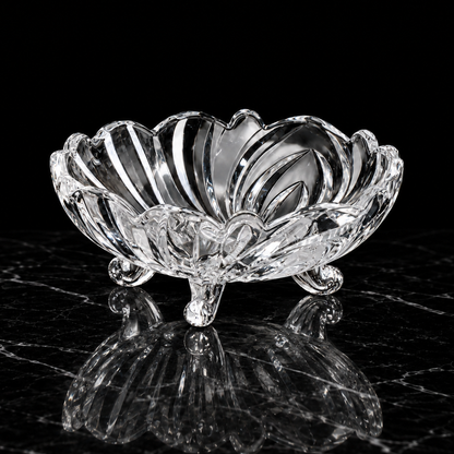 B-901 crystal bowl on black marble