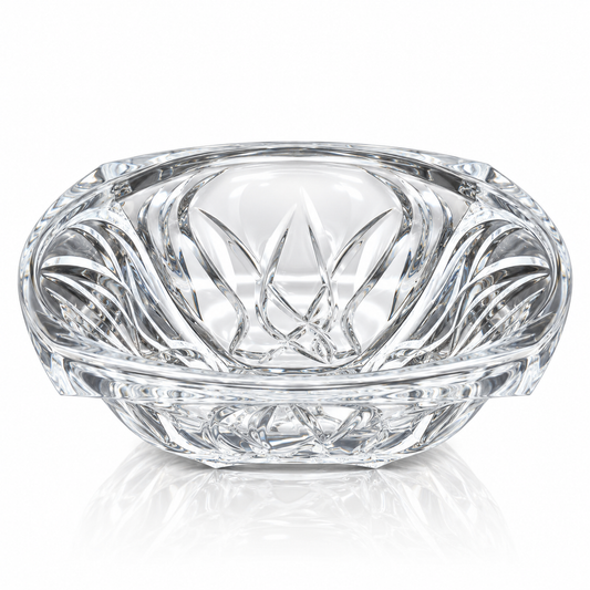 B-908 cut crystal fruit bowl on white