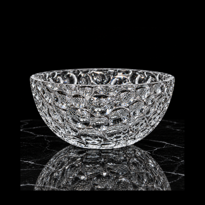 B-910 crystal bowl on black marble
