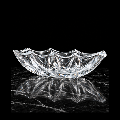B-914 crystal bowl on black marble