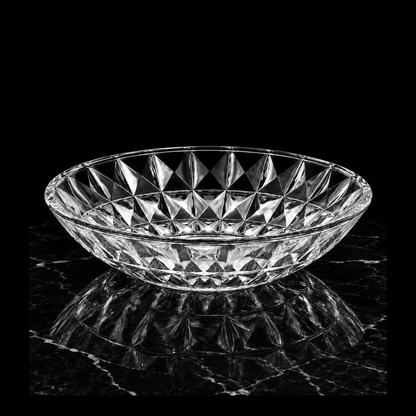 B-916 crystal bowl on black marble
