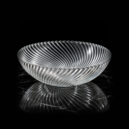 B-917 swirl fruit bowl on black marble