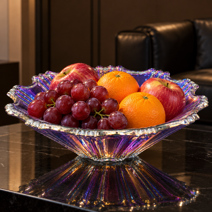Iridescent Fruit Bowl in a living room