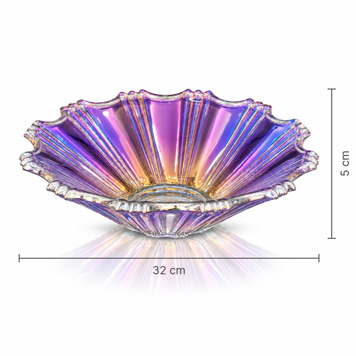 Iridescent Fruit Bowl second view