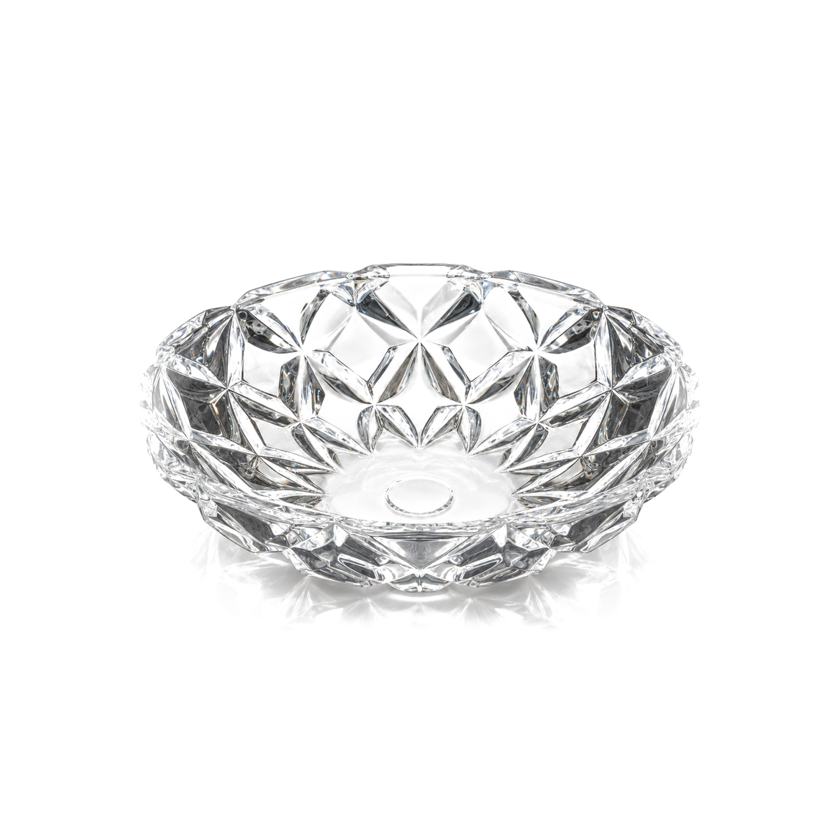 B-934 cut crystal fruit bowl on white