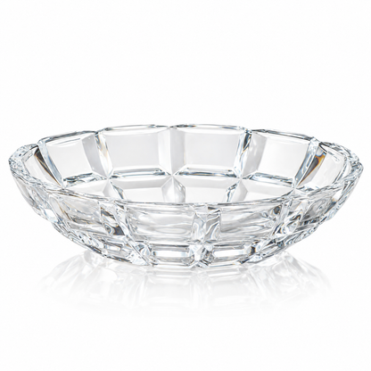 Crystal paneled fruit bowl