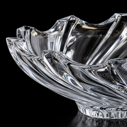 B-936 fruit bowl swirl rim close-up
