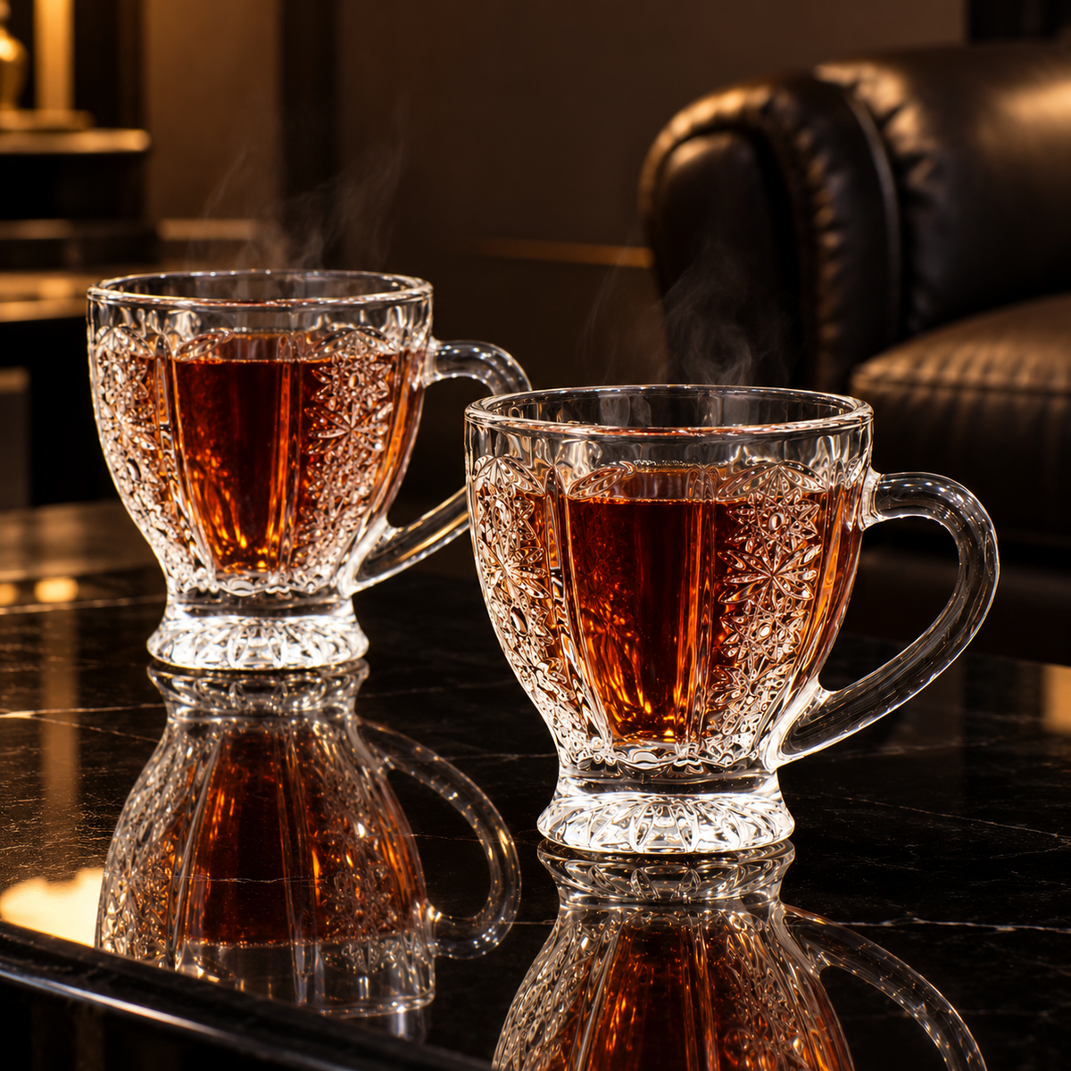 Tea Cup with Handle in a living room
