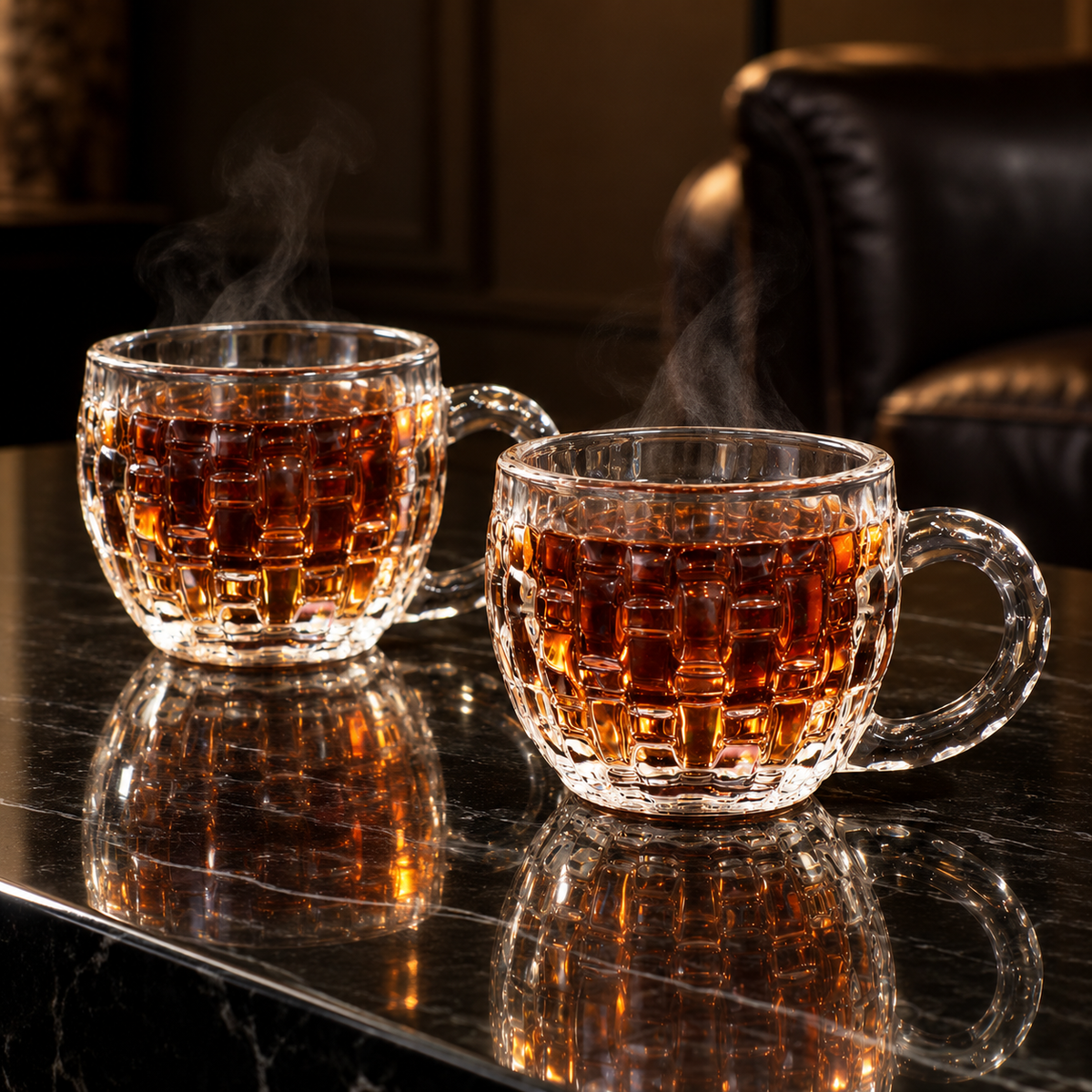 Tea Cup with Handle in a living room