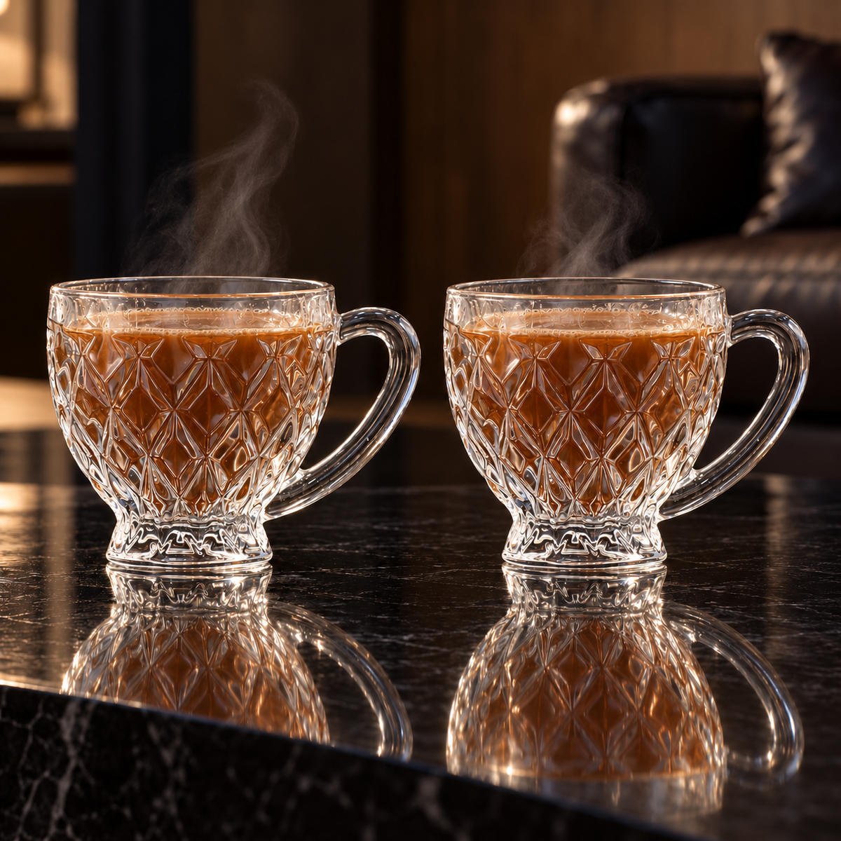 Tea Cup with Handle in a living room