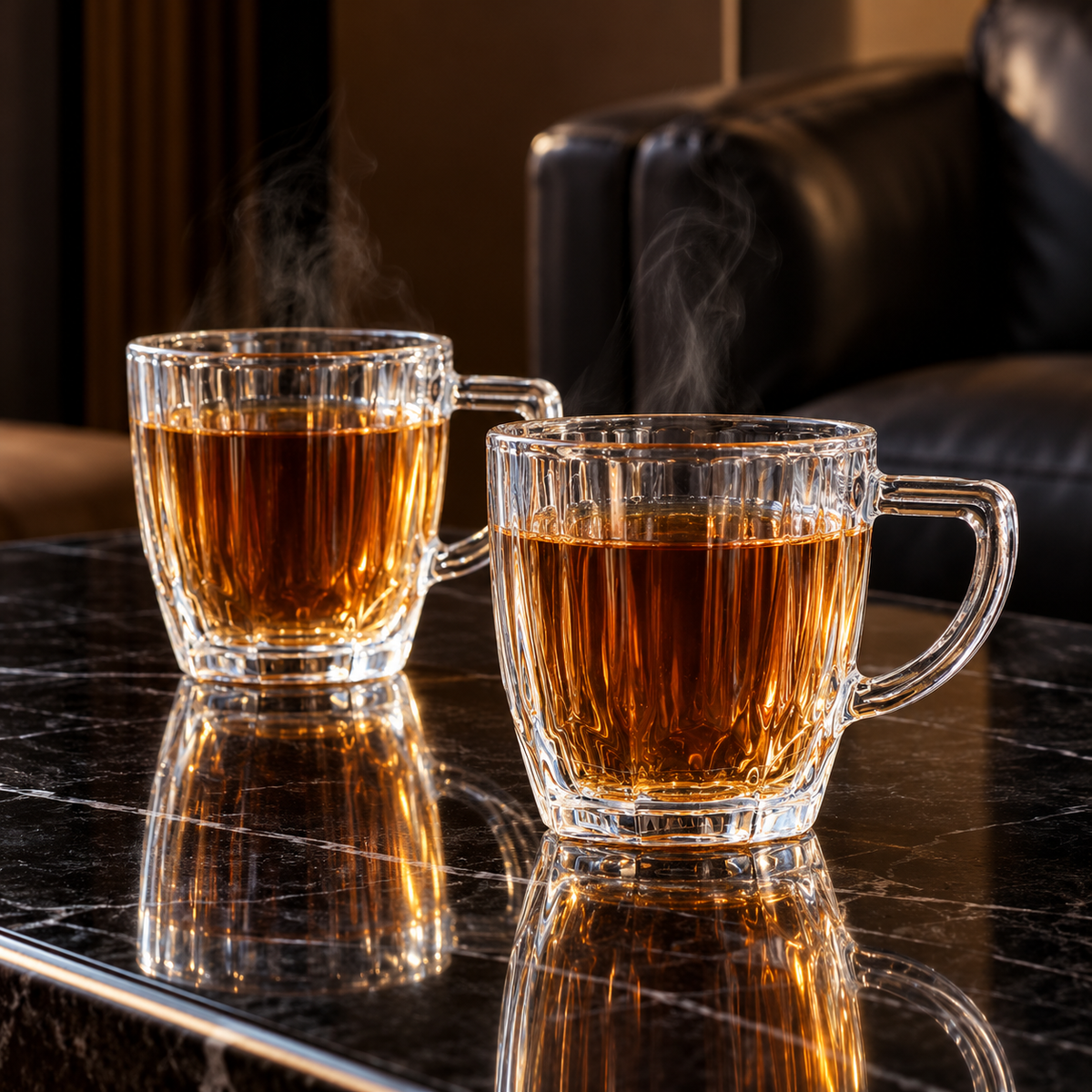 Tea Cup with Handle in a living room