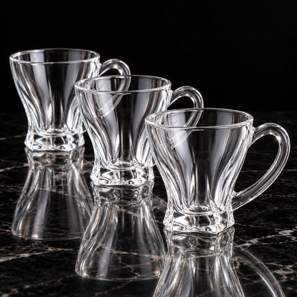 Tea Cup with Handle on black marble