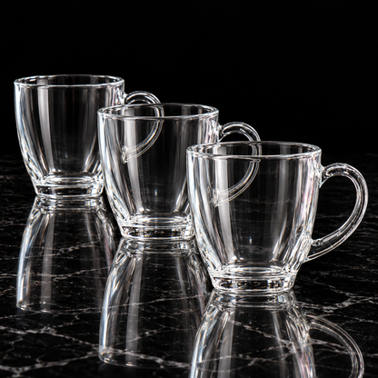Tea Cup with Handle on black marble