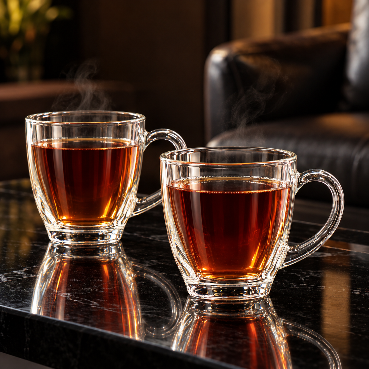 Tea Cup with Handle in a living room
