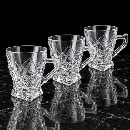 Tea Cup with Handle on black marble