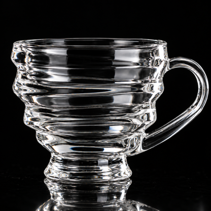Close-up of the stacked wave rings and handle