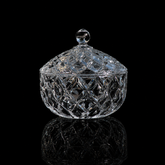 B-213-Candy Bowl with Lid, Decorative Bowl