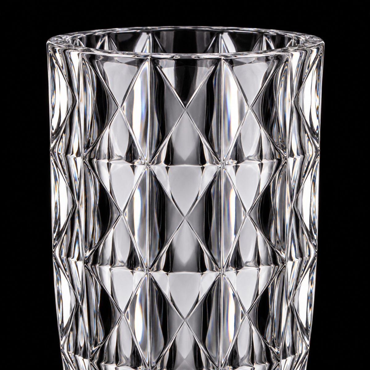 F-209 faceted crystal detail close-up