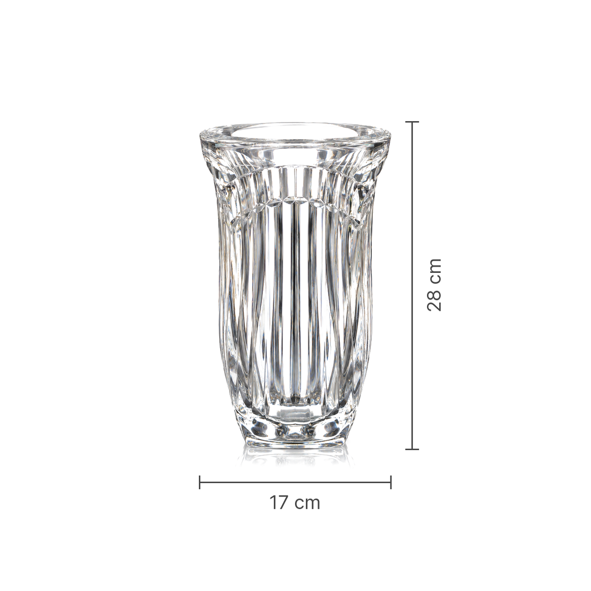 F-217 Flower Vase dimensions 17 x 28 cm