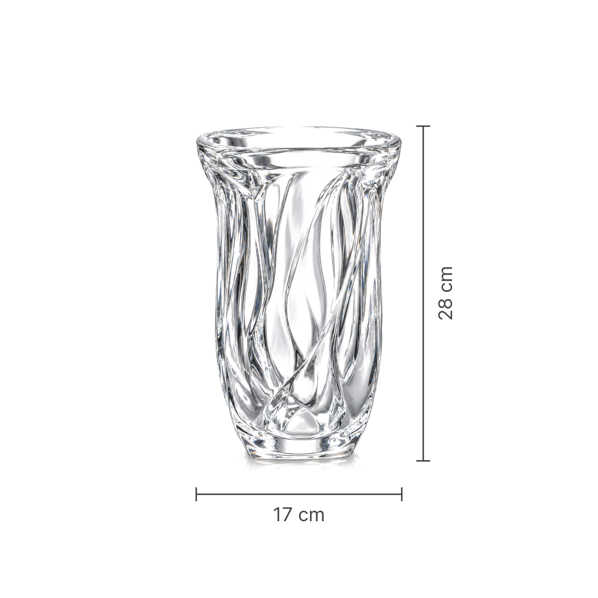 F-218 Flower Vase dimensions 17 x 28 cm
