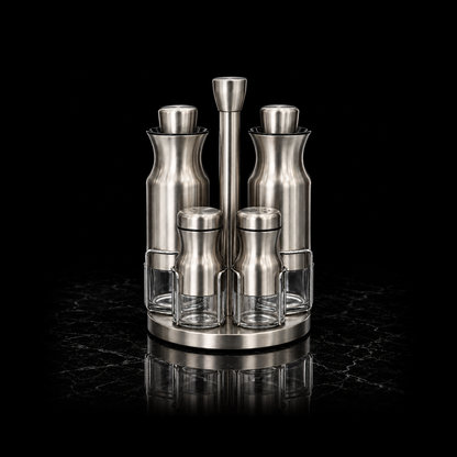 H-931 cruet set on black marble