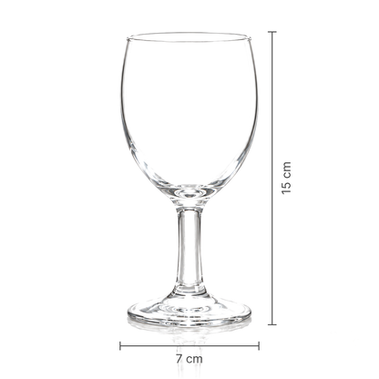 Wine goblet dimensions 7 cm x 15 cm