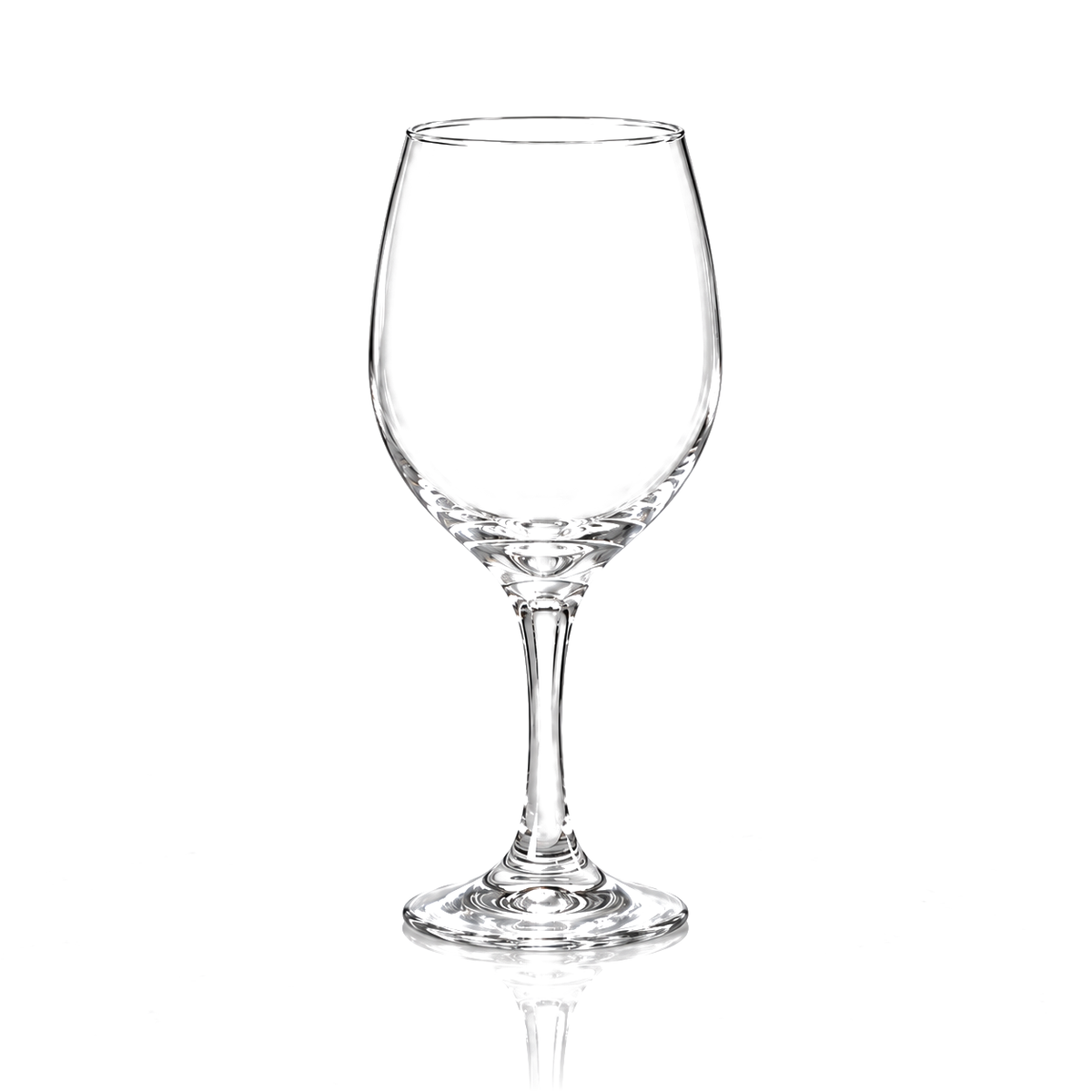 Clear wine glasses 410 ml, set of 6