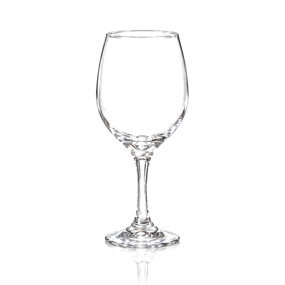 Clear wine glasses 410 ml, set of 6