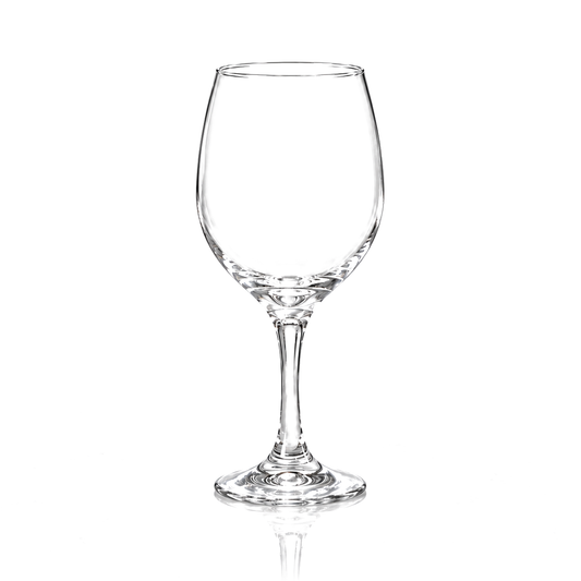 Clear wine glasses 410 ml, set of 6