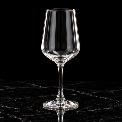 Wine Glass on black marble